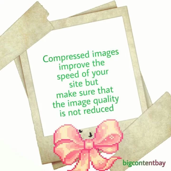 Compressed Images Improve Web Speed