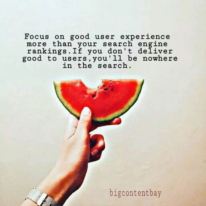 Focus On User Experience